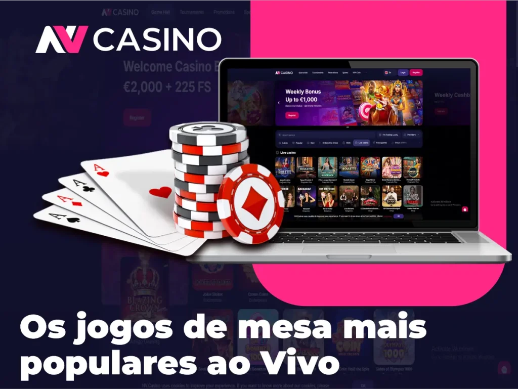 Os jogos de mesa mais populares ao Vivo